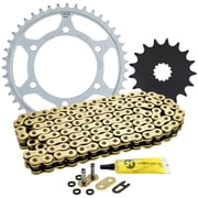 Niche Sprocket Chain Set for Suzuki GSXS750 17/43 Tooth 525 X-Ring Front Rear MK1013214