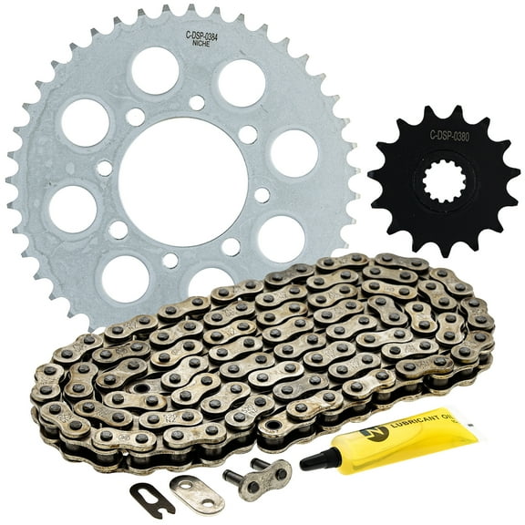 Niche Sprocket Chain Set for Suzuki TU250X 15/43 Tooth 520 Front Rear Kit MK1013075