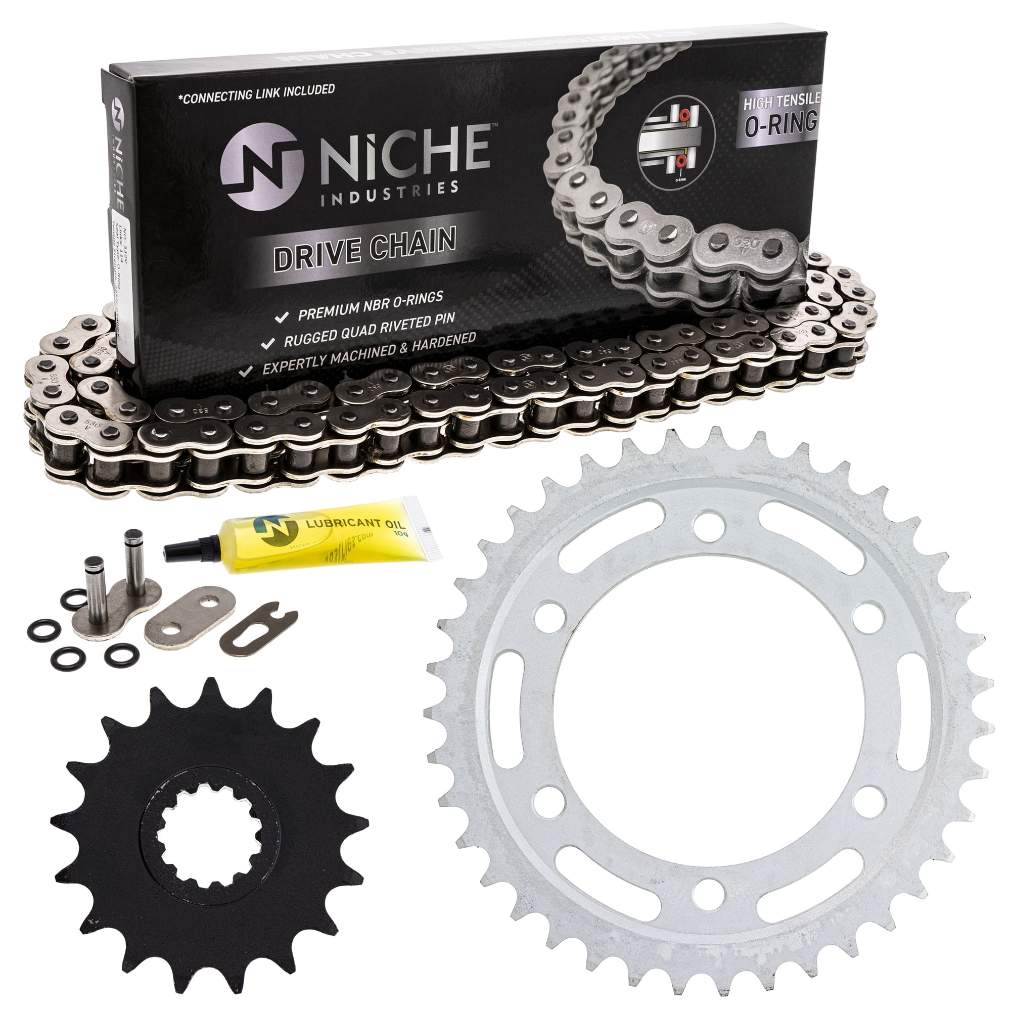 mik! Niche Sprocket Chain Set for Yamaha MT-01 17/39T 530 X-Ring