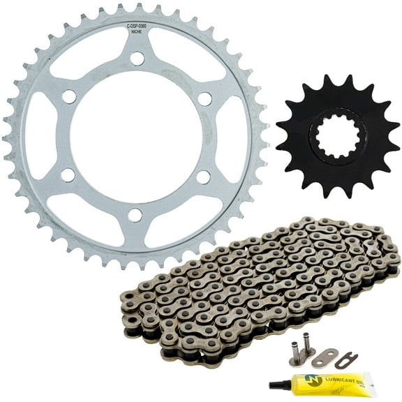 Niche Sprocket Chain Set for Yamaha MT-10 16/43 Tooth 525 Front Rear Kit MK1013134