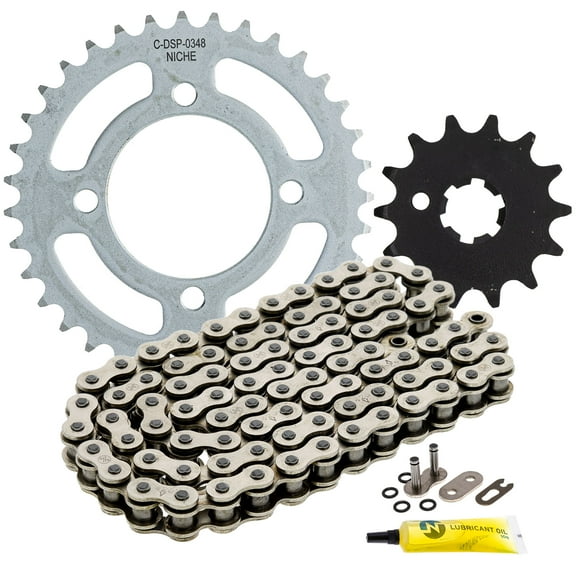Niche Sprocket Chain Set for Yamaha TTR110E 14/35 Tooth 420 O-Ring Front Rear MK1013180