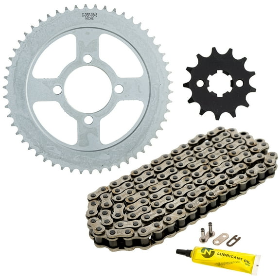 Niche Sprocket Chain Set for Yamaha TTR125LE 13/54 Tooth 428 Front Rear Kit MK1013111