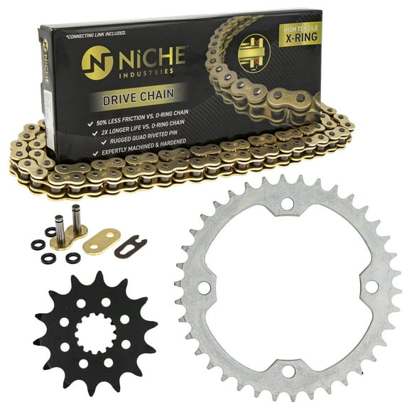 Niche Sprocket Chain Set for Yamaha YFZ450 14/38T 520 X-Ring ATV MK1004776