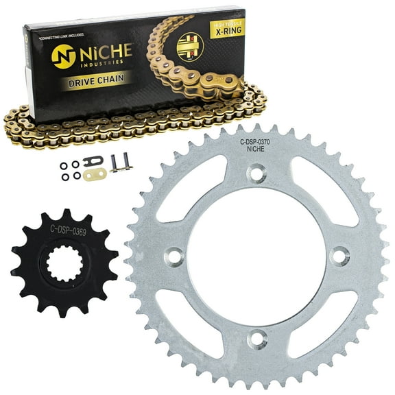 Niche Sprocket Chain Set for Yamaha YZ65 14/47 Tooth 420 X-Ring Front Rear Kit MK1013257