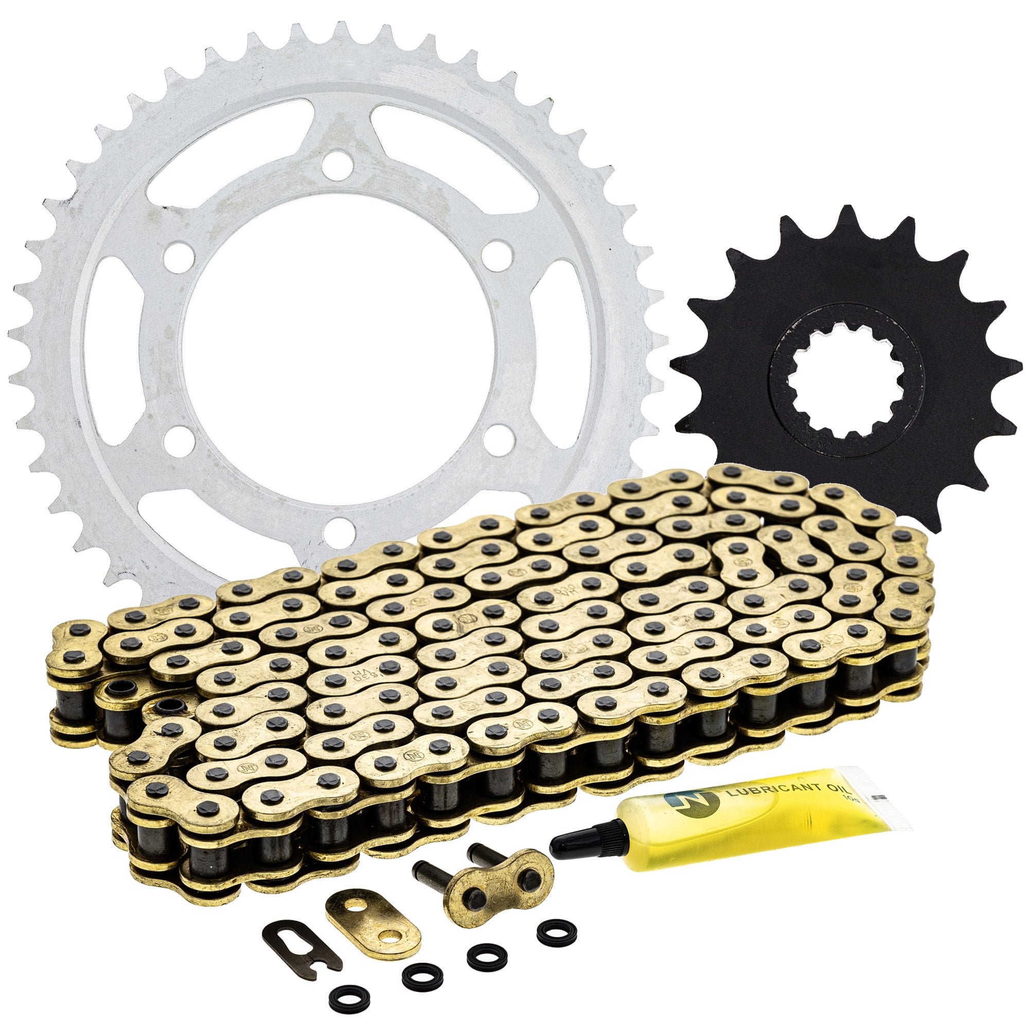 Niche Sprocket Chain Set for Yamaha YZF R1 17/45T 530 X-Ring Motorcycle ...