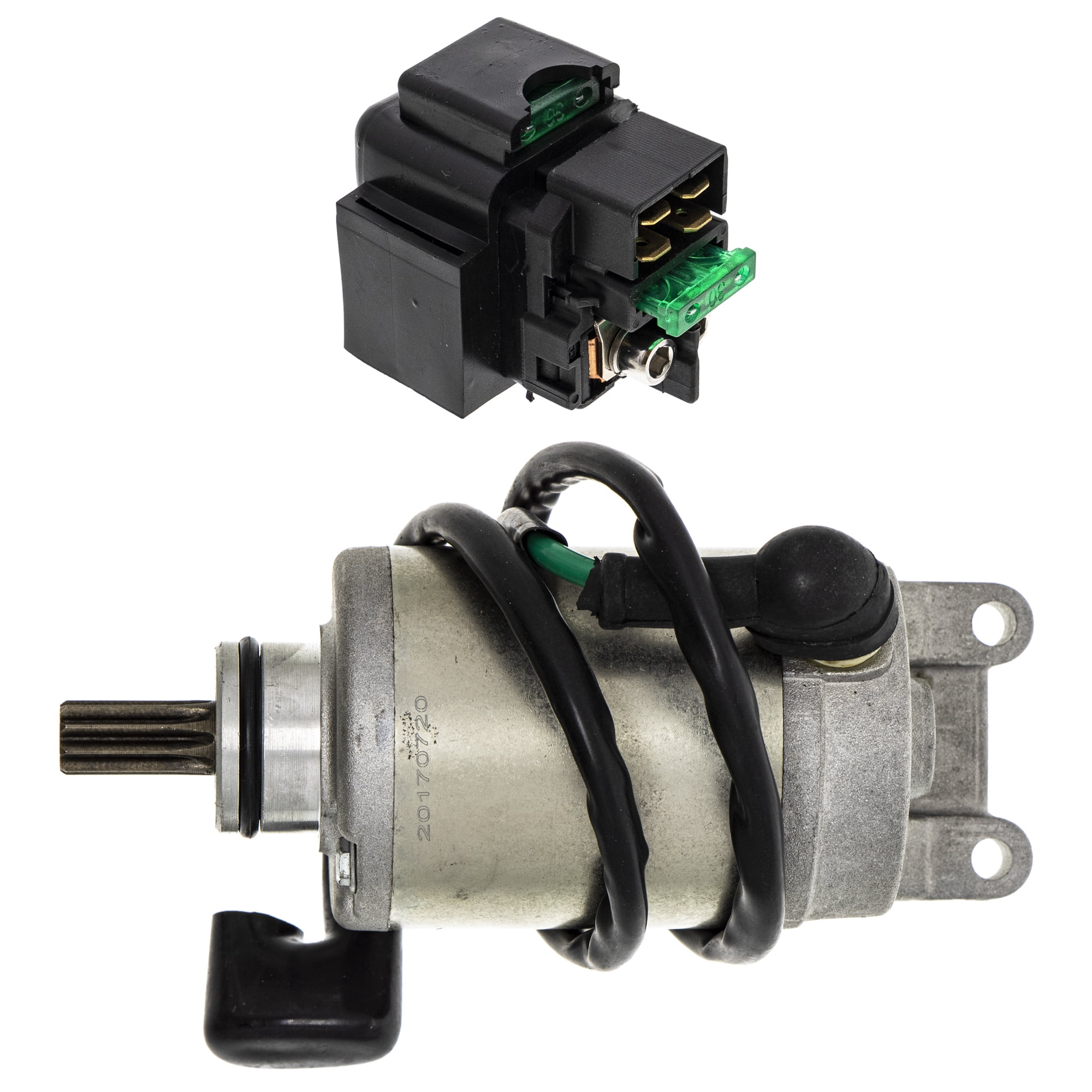 NICHE Starter Solenoid Relay Switch For Kawasaki KFX450R, Ninja ZX6R/ZX6RR - Replaces 27010-0781