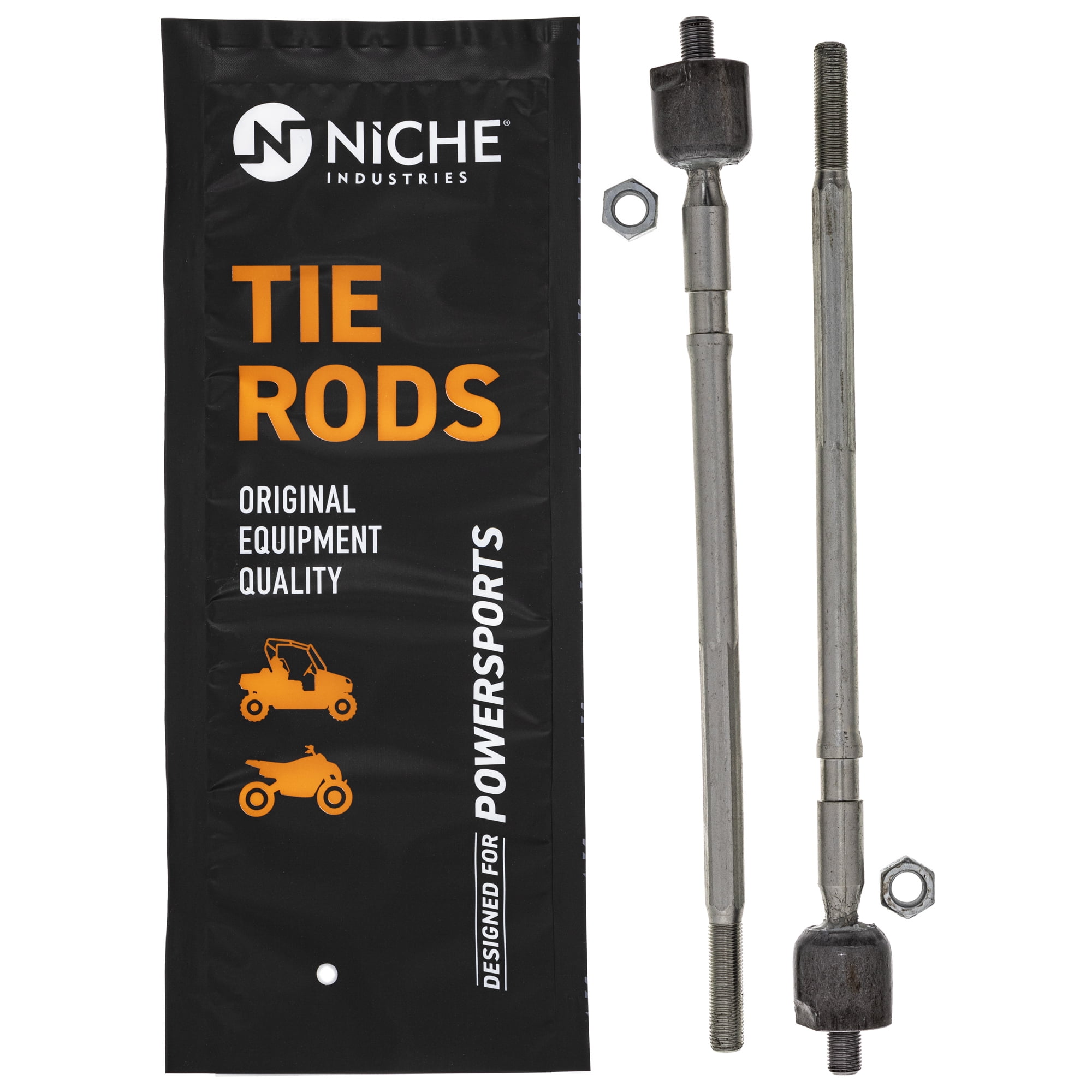 Caltric 2 Sets Tie Rods For Yamaha Wolverine 450 Sport YFM450 2007-2008 - Complete With Ends, Castle Nuts & Pins