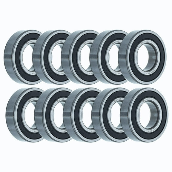 Niche Wheel Bearing 6206-2RS 30x62x16mm Single Row Deep Groove 10 Pack 519-CBB2221R