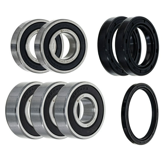 Niche Wheel Bearing Seal Kit Single Row Deep Groove 6204-2RS 6004-2RS MK1009274
