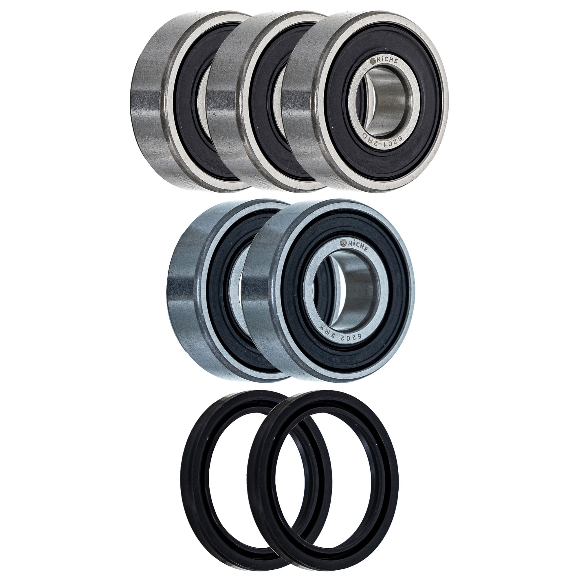 6Pcs Steering Stem Bearings Kit Head Race Set For Yamaha PW50 PW