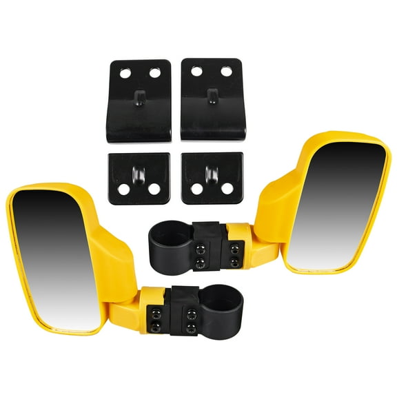 Niche Yellow Break-Away Side View Mirror Set with Pro-Fit Roll Cage Bar UTV MK1002935