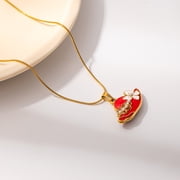 Niche design hats, handbags, necklaces, unique and personalized stainless steel neck chain accessories