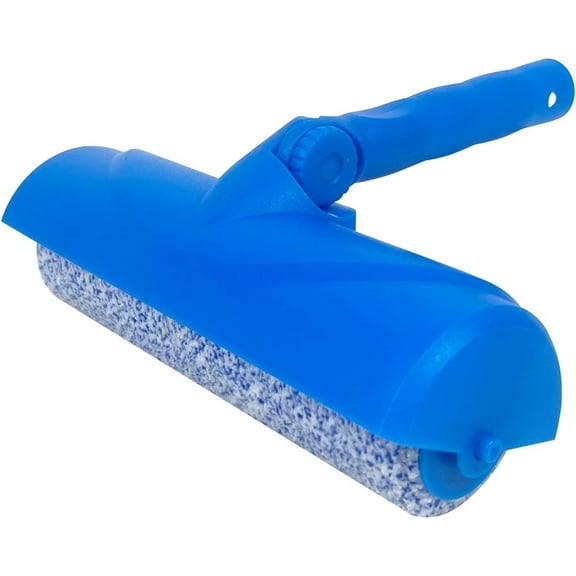 Nichiyo 10 inch Ceiling Paint Roller with Splash Shield, Adjustable Handle No Drip Roller Paint Brush Splatter Guard for Painting Ceilings Walls (EL01117)