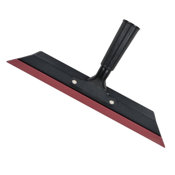 Nichiyo 14 inch Epoxy Floor Squeegee for Self Leveling, Rubber Squeegee Trowel with Threaded Handle for Concrete Drywall Garage