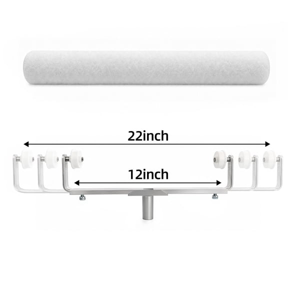 Nichiyo 20 inch Paint Roller with 13mm Nap , Adjustable Frame Fits 12-22 inch Roller Cover, for Walls Ceilings Interior Exterior