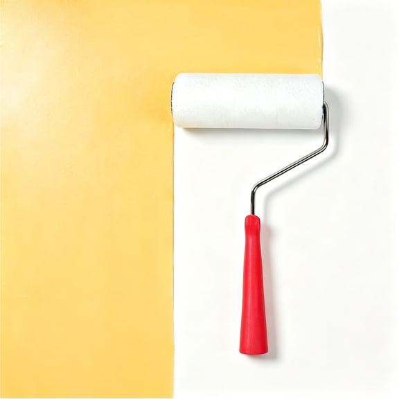 Nichiyo 6 inch Small Paint Roller (9mm Nap), Microfiber Striping Paint Roller for Walls Cabinets Fences Furniture, Threaded Handle for Extension Pole