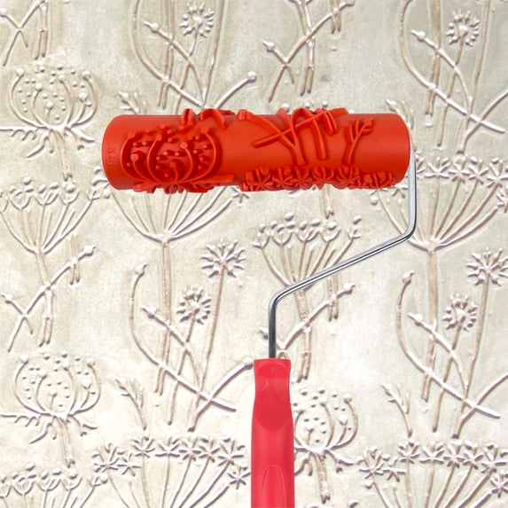 Nichiyo 7'' Texture Roller, DIY Decorative Art Pattern Paint Roller Rubber Roller for Walls, Furnitures and Floors Decoration (EG346T)