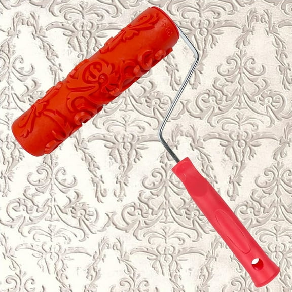 Nichiyo 7'' Texture Roller, DIY Decorative Art Pattern Paint Roller Rubber Roller for Walls, Furnitures and Floors Decoration (EG284T)