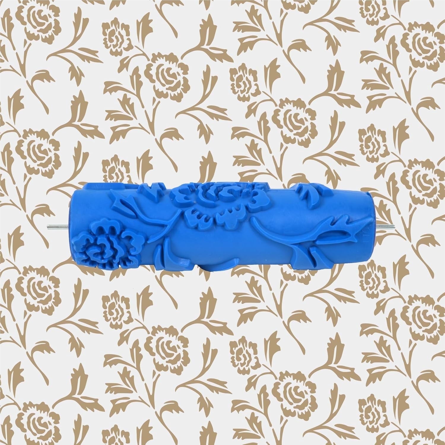 Nichiyo, Texture Paint Roller, 7-inch, Flower Pattern Embossing ...