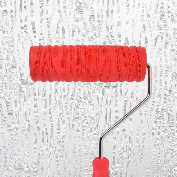 Hanroy 8" Rubber Texture Roller for Wall Painting & Decoration, Pattern Paint Roller Design for DIY Home Renovation