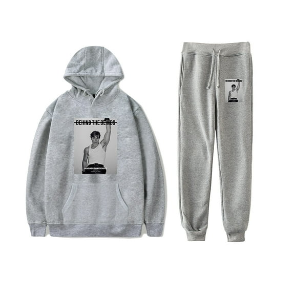 Nicholas Chavez Hoodies Jogger Pants Suit Casual Wear Fashion Sweatshirt Sweatpant Sets