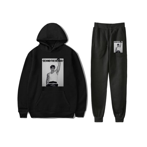 Nicholas Chavez Hoodies Jogger Pants Suit Casual Wear Fashion Sweatshirt Sweatpant Sets