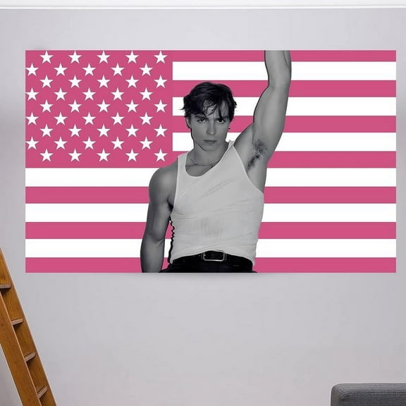 Nicholas Chavez Pink American Tapestry Flag Funny Meme Tapestry DecorPrintLyle Menendez,Monsters, Rafe Cameron PinkFlag