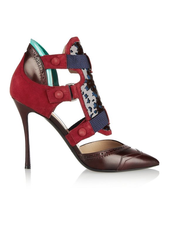 x Peter Pilotto Oxford Pumps 5 Dark Red