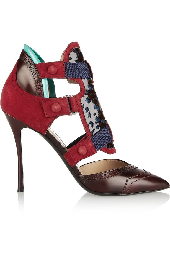 x Peter Pilotto Oxford Pumps 5 Dark Red
