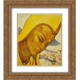 thumbnail image 1 of Nicholas Roerich 2x Matted 20x24 Gold Ornate Framed Art Print 'Tibetian lama', 1 of 2