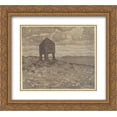 thumbnail image 1 of Nicholas Roerich 2x Matted 22x20 Gold Ornate Framed Art Print 'The Hut of Dead', 1 of 2