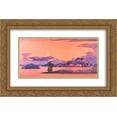 thumbnail image 1 of Nicholas Roerich 2x Matted 24x16 Gold Ornate Framed Art Print 'Three arrows', 1 of 2