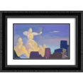 thumbnail image 1 of Nicholas Roerich 2x Matted 24x18 Black Ornate Framed Art Print 'Defender. Cloud-archer.', 1 of 2