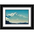 thumbnail image 1 of Nicholas Roerich 2x Matted 24x18 Black Ornate Framed Art Print 'Mount of five treasures (Two worlds)', 1 of 2