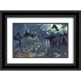 thumbnail image 1 of Nicholas Roerich 2x Matted 24x18 Black Ornate Framed Art Print 'The destruction of Atlantis', 1 of 2