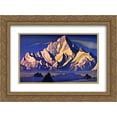 thumbnail image 1 of Nicholas Roerich 2x Matted 24x18 Gold Ornate Framed Art Print 'Abode of King Gesar', 1 of 2