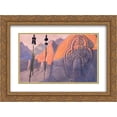 thumbnail image 1 of Nicholas Roerich 2x Matted 24x18 Gold Ornate Framed Art Print 'Chenrezig', 1 of 2