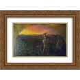 thumbnail image 1 of Nicholas Roerich 2x Matted 24x18 Gold Ornate Framed Art Print 'Evening of Kiev bogatyrs', 1 of 2