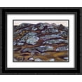 thumbnail image 1 of Nicholas Roerich 2x Matted 24x20 Black Ornate Framed Art Print 'Rocks (Karelia)', 1 of 2