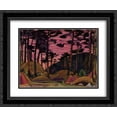 thumbnail image 1 of Nicholas Roerich 2x Matted 24x20 Black Ornate Framed Art Print 'Sacred Grove', 1 of 2