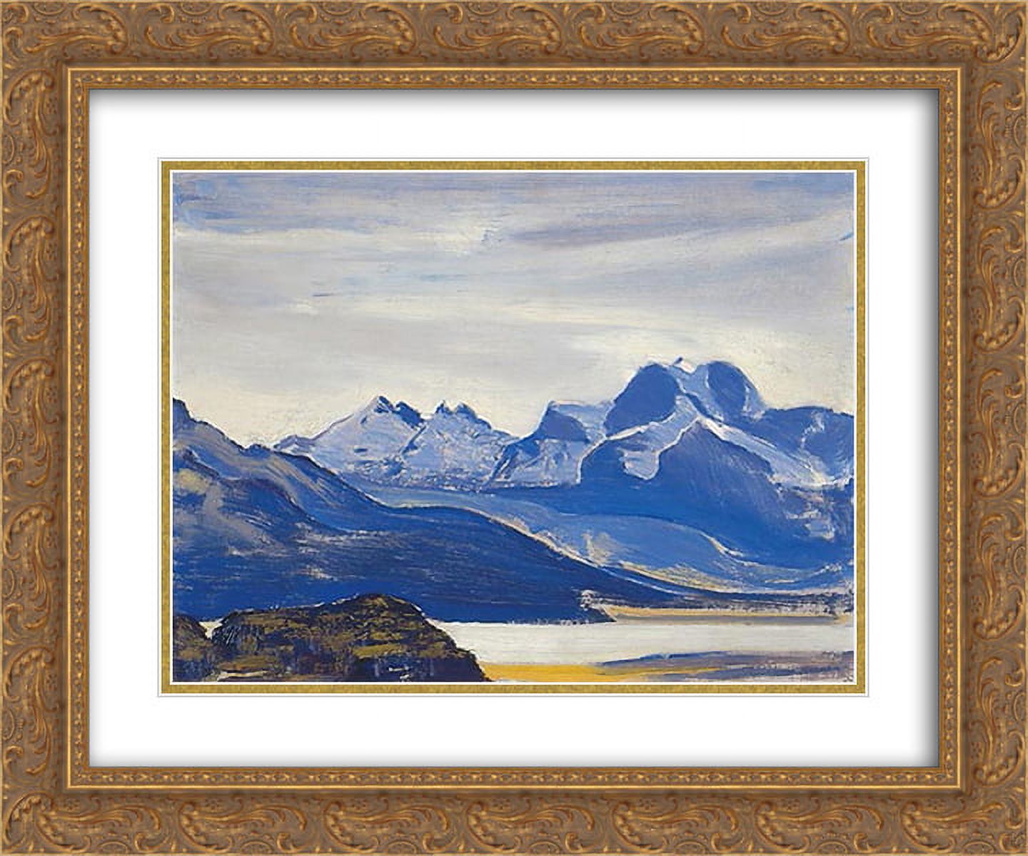 Nicholas Roerich 2x Matted 24x20 Gold Ornate Framed Art Print