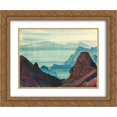 thumbnail image 1 of Nicholas Roerich 2x Matted 24x20 Gold Ornate Framed Art Print 'Himalayas (study)', 1 of 2
