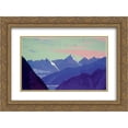 thumbnail image 1 of Nicholas Roerich 2x Matted 24x20 Gold Ornate Framed Art Print 'Rohtang pass', 1 of 2