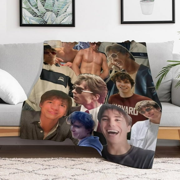 Nicholas Star Flannel Chavez Blanket Super Soft RV Travel Outdoor Fashion Custom Office Bedroom Living Room Sofa Blanket Merch30x40