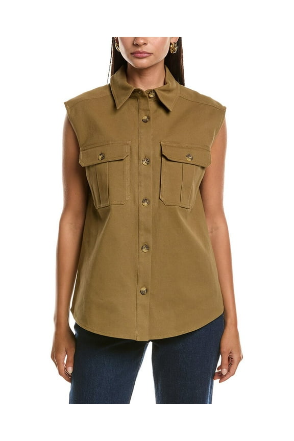 womens  Adelpha Utility Vest, 8, Red