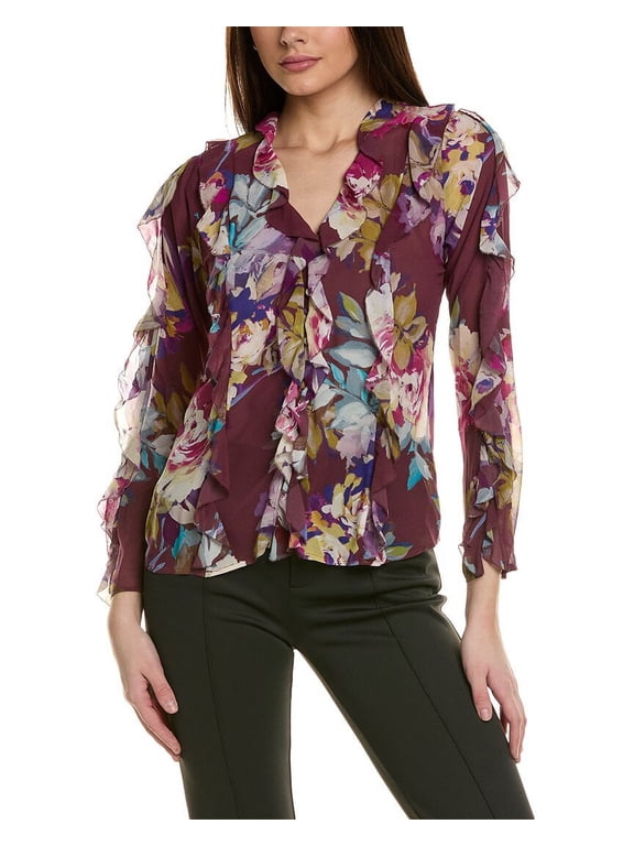 womens Amira Top, 4, Purple