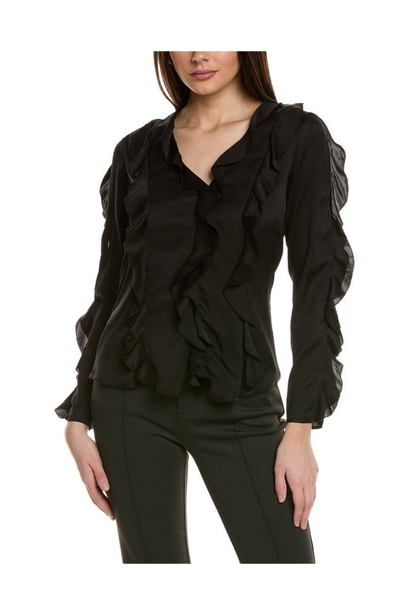 womens Amira Top, 6, Black