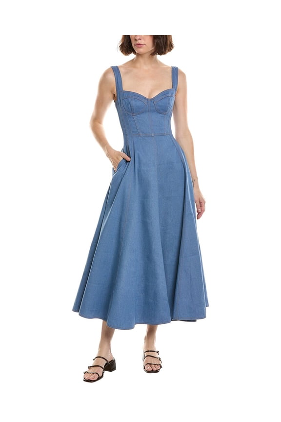 womens Anya Sleeveless Maxi Dress, 6