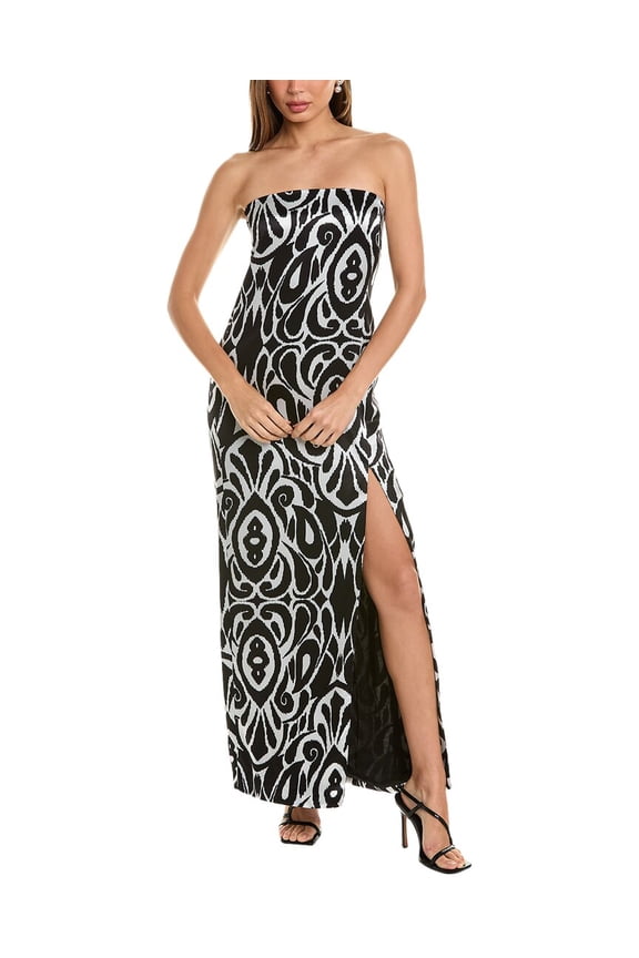 womens Axelie Strapless Tube Gown, 4