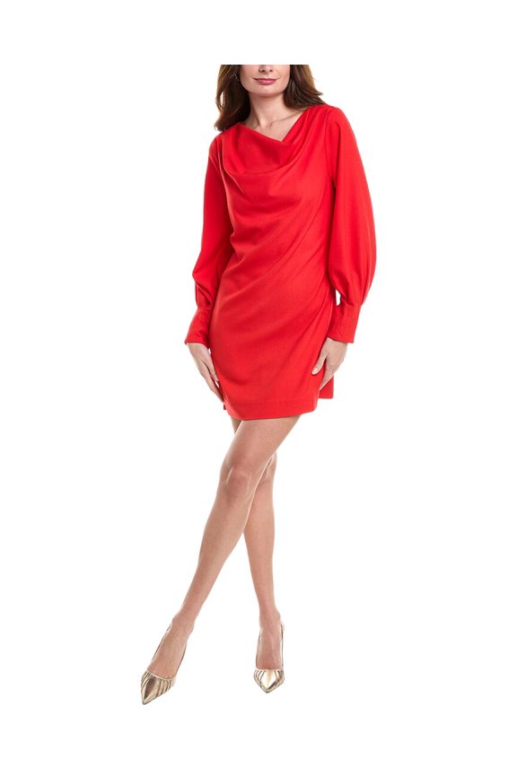 womens Hilda Shift Dress, 2, Red